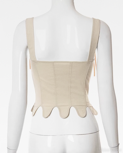 Corset à lacets devant