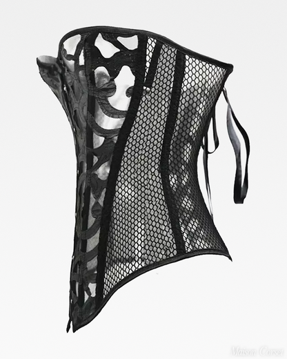 Corset ajouré noir