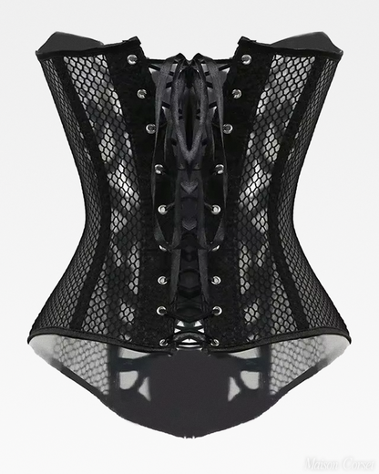 Corset ajouré noir