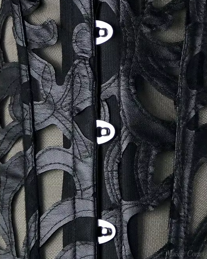 Corset ajouré noir