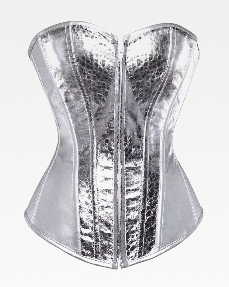 Corset argenté