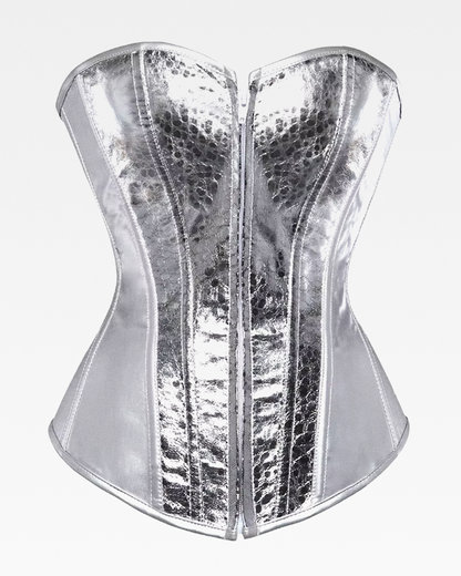 Corset argenté