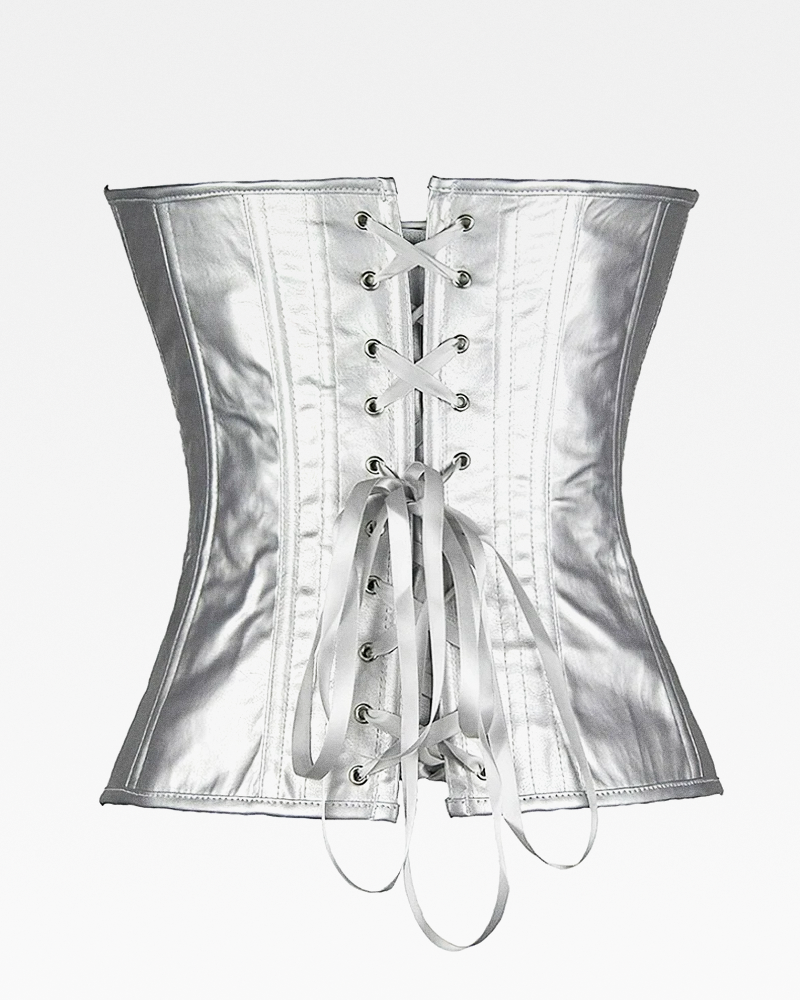 Corset argenté