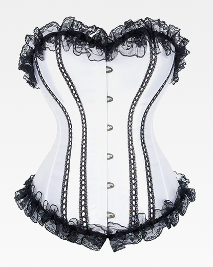 Corset blanc et noir