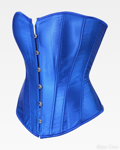 Corset bustier bleu