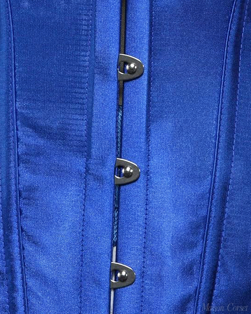 Corset bustier bleu