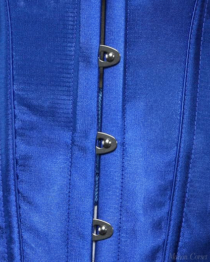 Corset bustier bleu