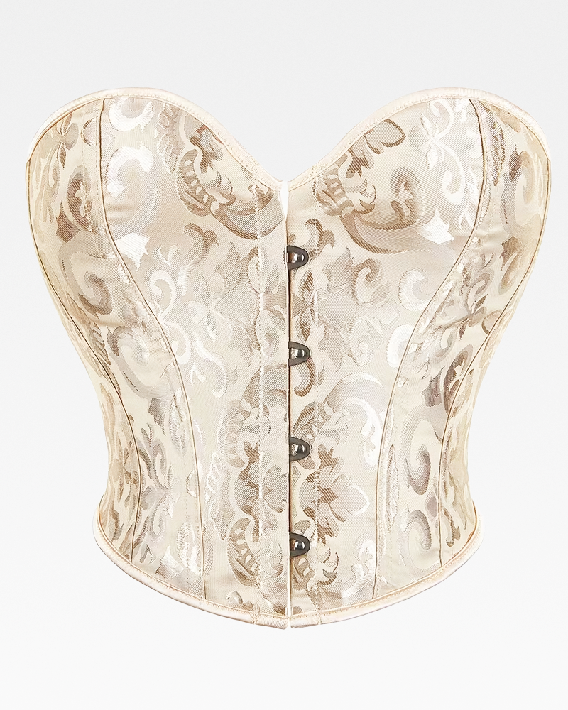 Corset bustier dos nu ivoire