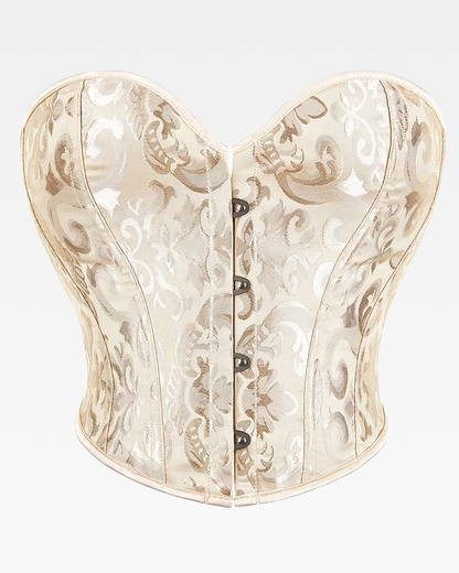 Corset bustier dos nu ivoire