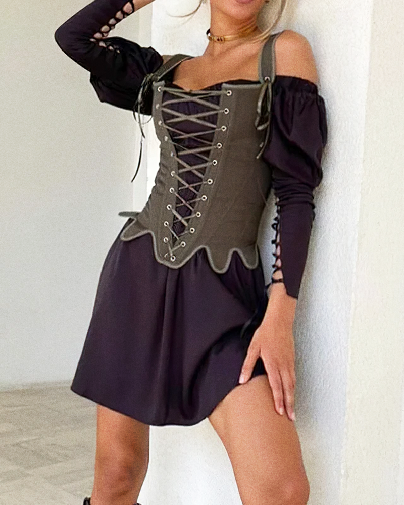 Corset bustier kaki