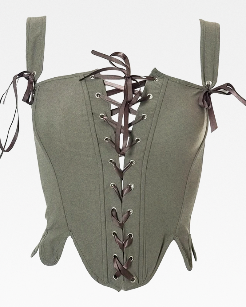 Corset bustier kaki