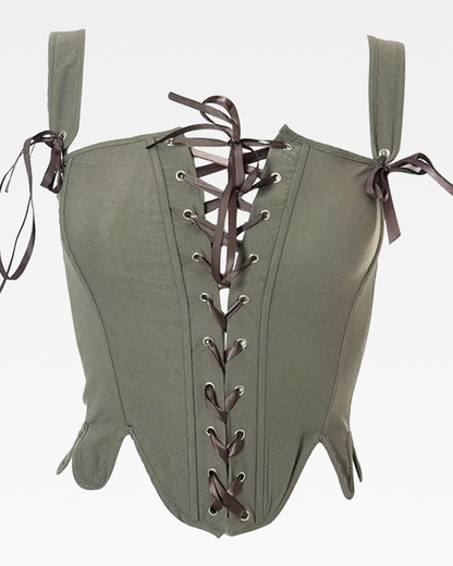 Corset bustier kaki