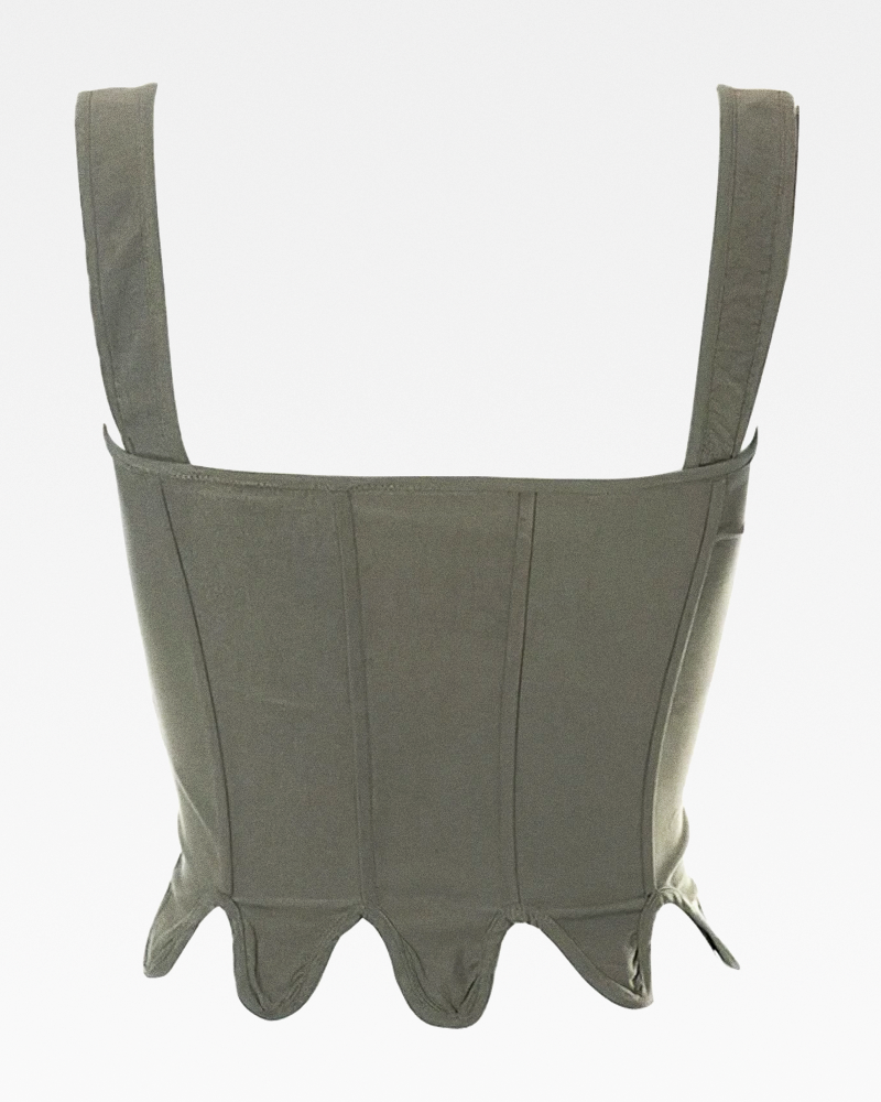 Corset bustier kaki