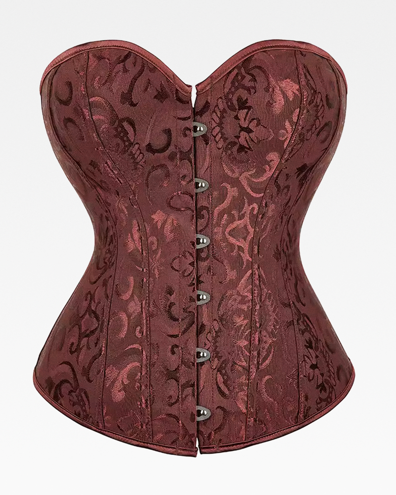 Corset bustier marron