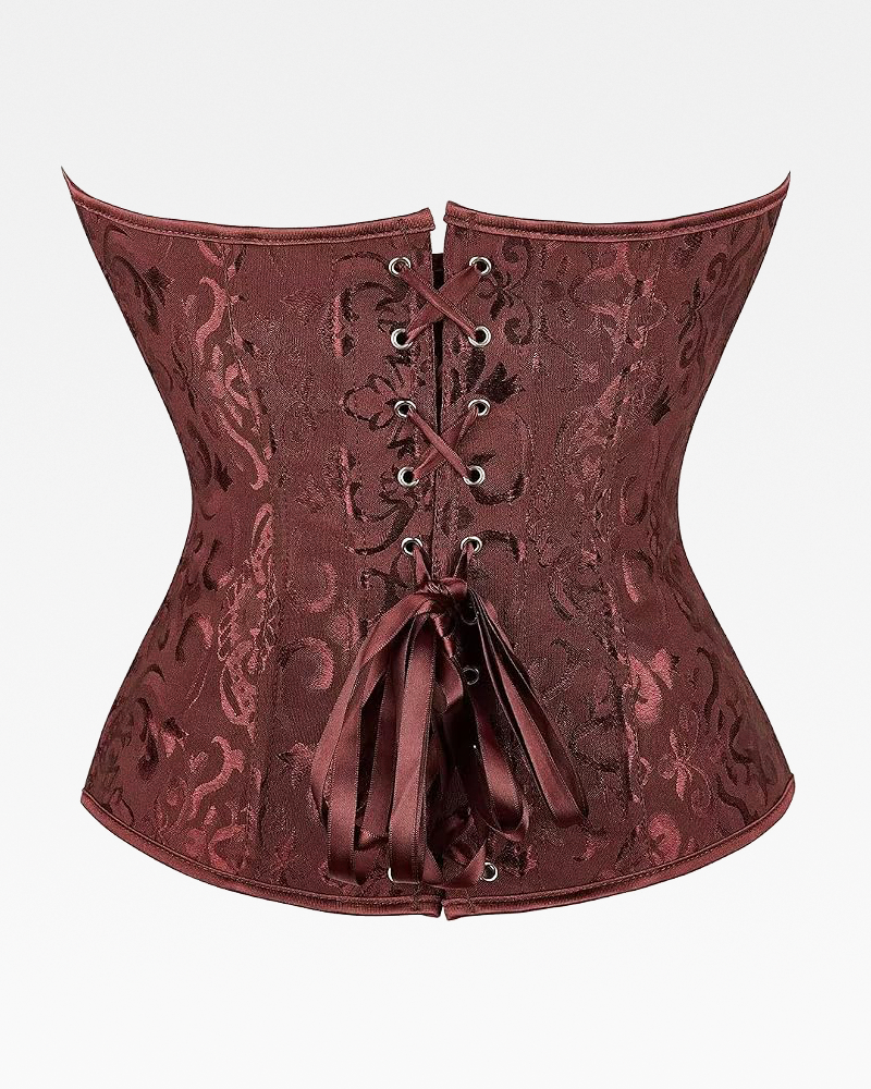 Corset bustier marron