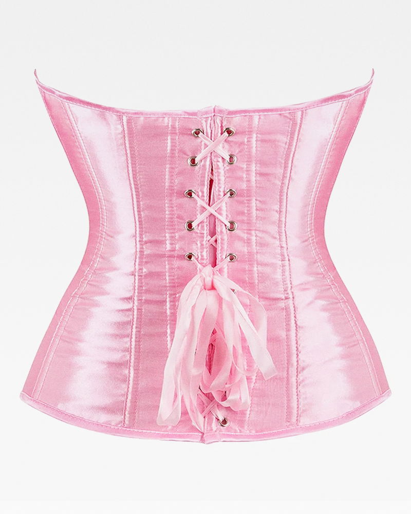 Corset bustier rose