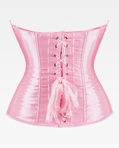 Corset bustier rose