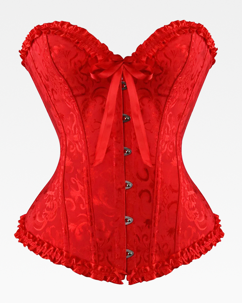 Corset bustier rouge