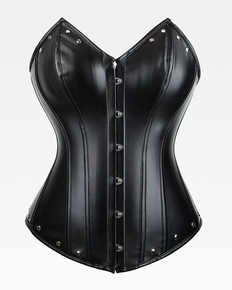 Corset cuir gothique