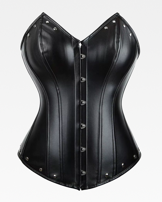 Corset cuir gothique