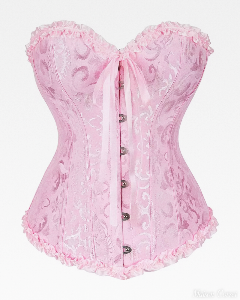 Corset femme rose