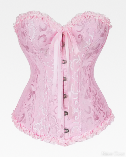 Corset femme rose
