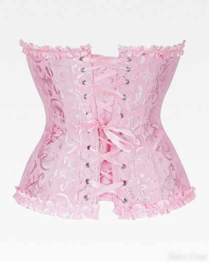 Corset femme rose