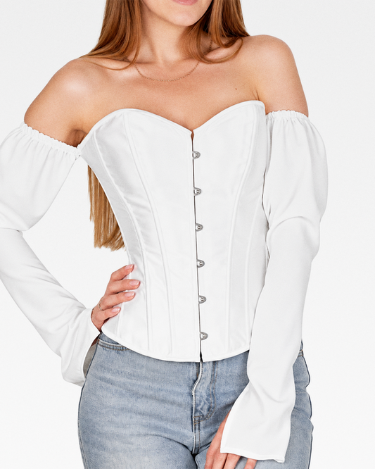 Corset habillé blanc