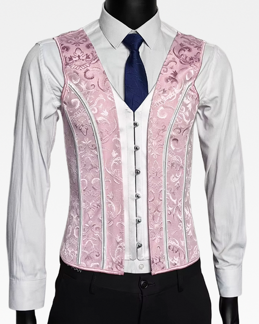 Corset homme rose