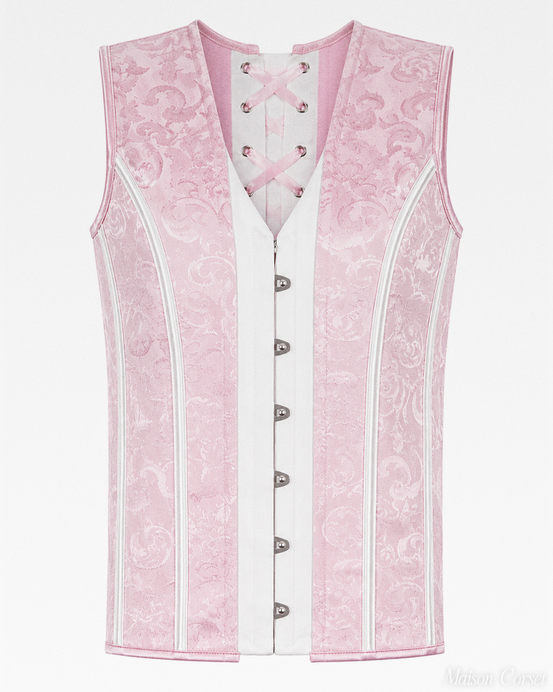 Corset homme rose