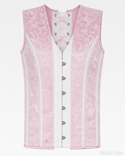 Corset homme rose
