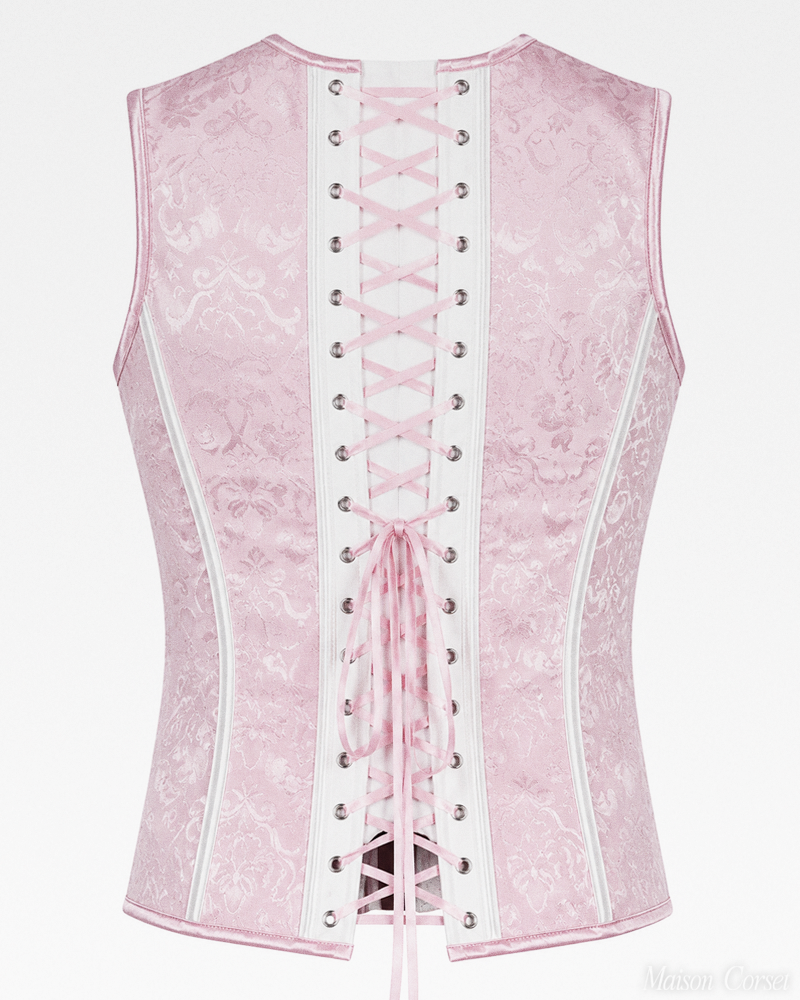 Corset homme rose