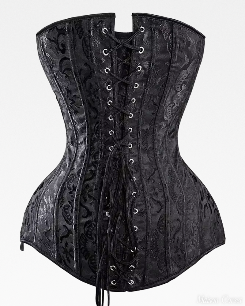 Corset long noir