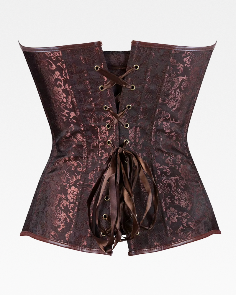 Corset marron steampunk