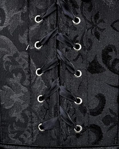 Corset noir à bretelles