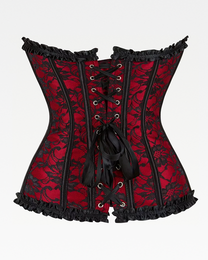 Corset noir et rouge