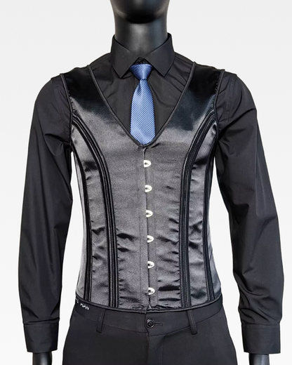 Corset noir homme