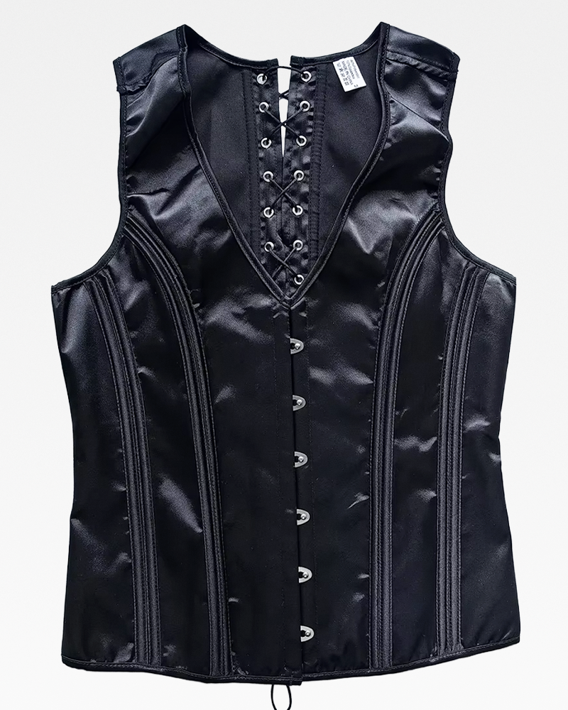 Corset noir homme