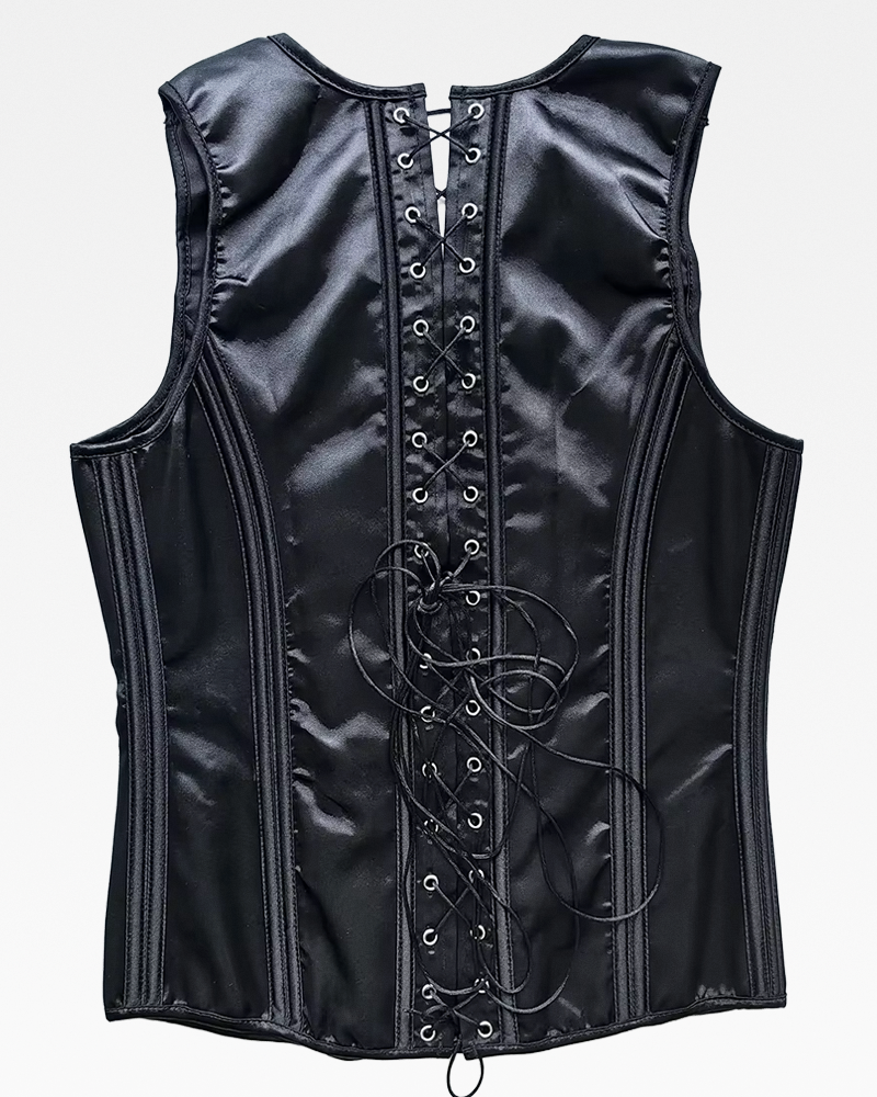 Corset noir homme