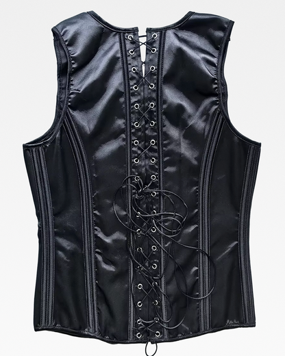 Corset noir homme