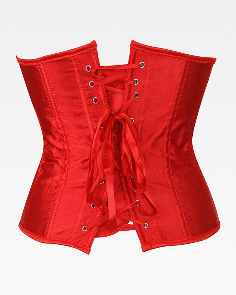 Corset serre-taille rouge