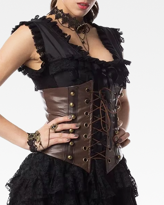 Corset serre-taille steampunk