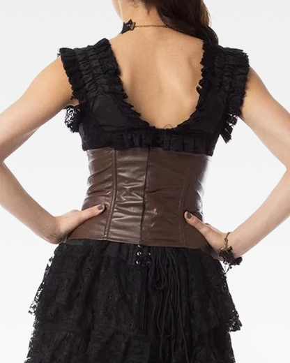 Corset serre-taille steampunk