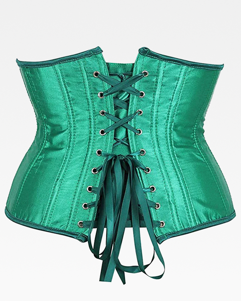 Corset serre-taille vert