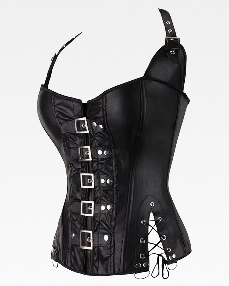 Corset steampunk cuir