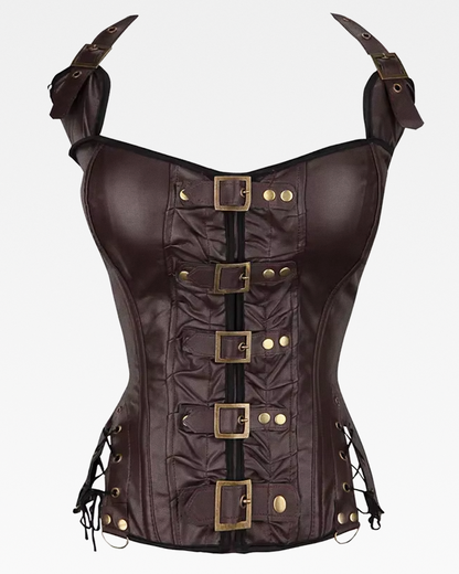 Corset steampunk cuir