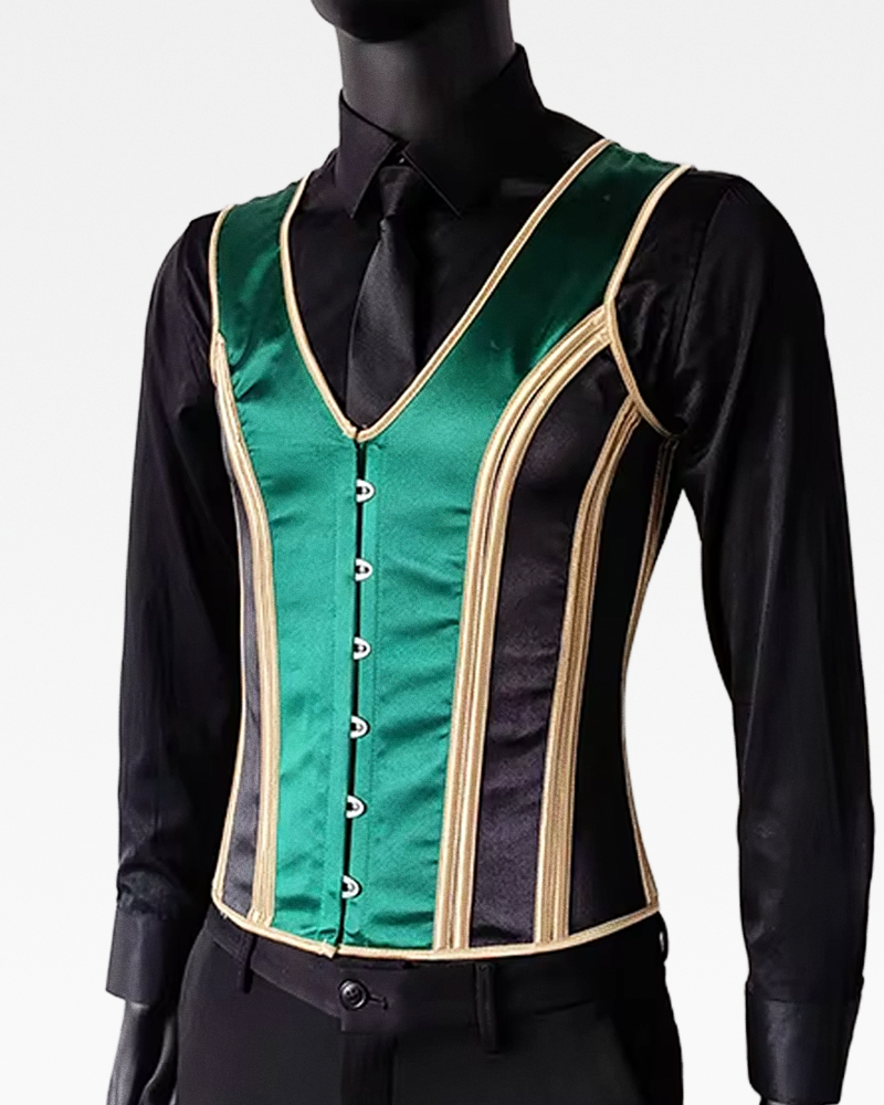 Corset vert homme