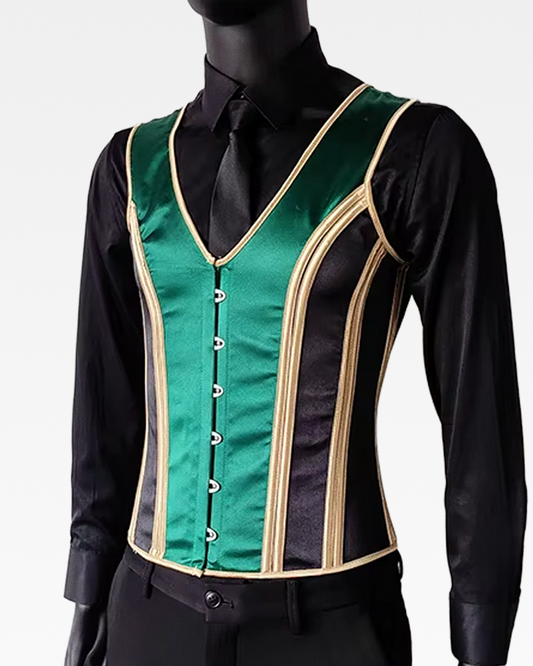 Corset vert homme