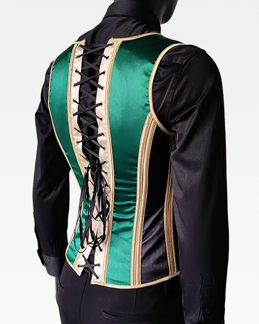 Corset vert homme