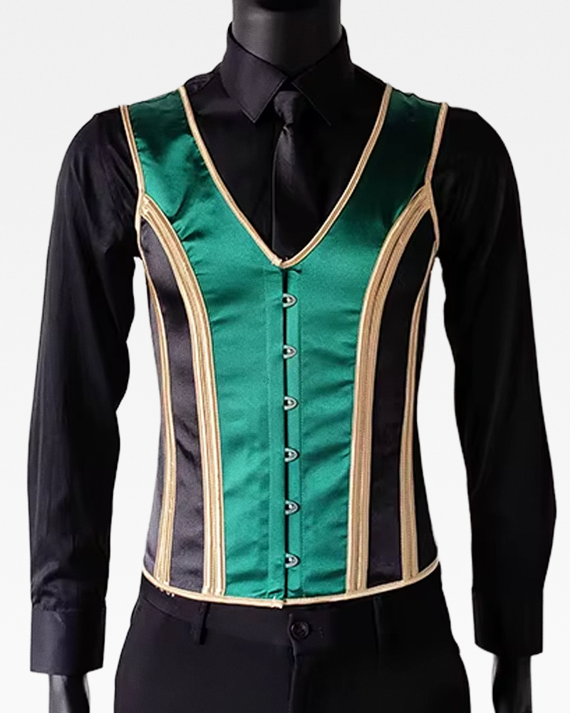 Corset vert homme